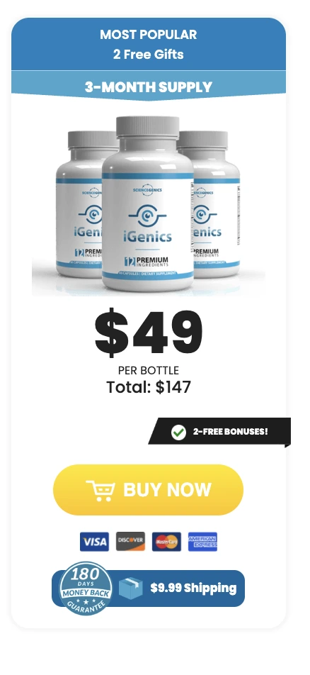 iGenics order three bottles
